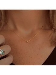 OR Carats Złoty naszyjnik z diamentami rozmiar: onesize. Żółte naszyjniki damskie OR Carats, z diamentem, złote. Za 724.78 zł.