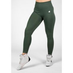 Legginsy sportowe damskie Neiro Bezszwowe. Fioletowe legginsy damskie GORILLA WEAR, na fitness i siłownię. Za 212.00 zł.