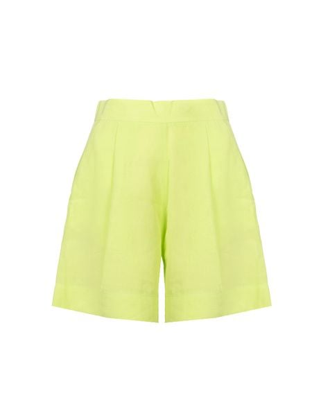 Liu-Jo Szorty | WA3005 T4818 | Kobieta | Zielony. Zielone szorty damskie Liu Jo, bez wzorów, ze lnu. W wyprzedaży za 489.00 zł.