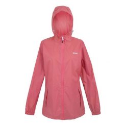 Kurtka trekkingowa damska Pack It Jacket III kieszonkowa przeciwdeszczowa. Białe kurtki damskie Regatta, bez wzorów, bez kaptura. Za 149.99 zł.