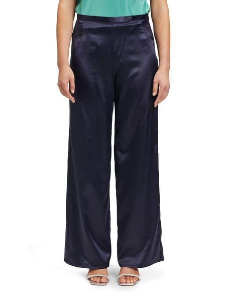 Vera Mont Spodnie w kolorze granatowym rozmiar: 38. Niebieskie spodnie materiałowe damskie Vera Mont, bez wzorów, z materiału. Za 104.89 zł.