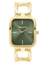 Tamaris Zegarek kwarcowy w kolorze złoto-zielonym rozmiar: onesize. Zielone, analogowe zegarki damskie Tamaris, metalowe. Za 217.99 zł.
