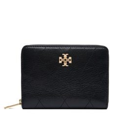 Portfel Tory Burch. Czarne portfele damskie Tory Burch, bez wzorów. Za 984.99 zł.