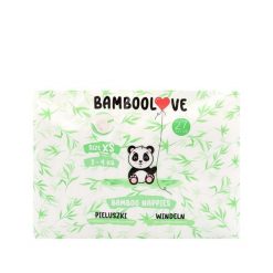 BAMBOOLOVE, Pieluszki jednorazowe bambusowe, rozmiar XS, Newborn (2-4 kg), 27 szt. Pieluchy BAMBOOLIFE Sp. z o.o. Za 37.94 zł.