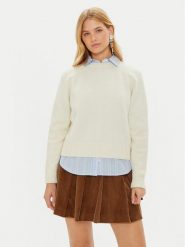 Weekend Max Mara Sweter Gabbia 2425366162 Écru Regular Fit. Swetry klasyczne damskie Weekend Max Mara, xxl, z wełny, bez kołnierzyka. Za 819.99 zł.