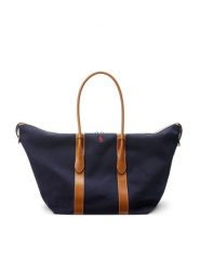 Polo Ralph Lauren Torebka 428907518002 Granatowy. Niebieskie shopper bag Polo Ralph Lauren, bez wzorów, z materiału, bez dodatków. Za 2,699.00 zł.