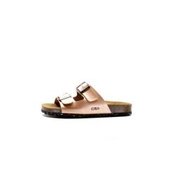 Klapki damskie CMP ECO THALITHA. Brązowe klapki damskie CMP, bez wzorów, bez obcasa, bez zapięcia. Za 149.99 zł.
