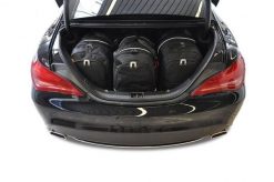 Torby Do Bagażnika Mercedes-Benz Cla Coupe 2013-2018 4Szt Kjust. Czarne torby podróżne KJUST, bez wzorów, z kauczuku. Za 1,234.00 zł.