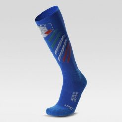 Skarpety narciarskie dla dorosłych UYN Natyon 3.0 Ski Socks Italy. Niebieskie skarpetki damskie Uyn, bez wzorów. Za 129.99 zł.