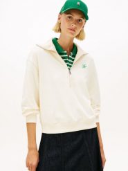 Tommy Hilfiger Bluza Kobiety beżowy, M. Brązowe bluzy damskie Tommy Hilfiger, m, bez wzorów, z bawełny, bez kaptura. Za 329.95 zł.