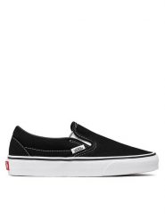 Vans Tenisówki Classic Slip-On VN-0EYEBLK Czarny. Czarne trampki damskie Vans, bez wzorów, z materiału, bez zapięcia. Za 179.99 zł.