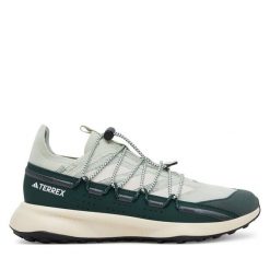 Trekkingi adidas. Zielone obuwie trekkingowe damskie Adidas, bez zapięcia. Za 339.99 zł.