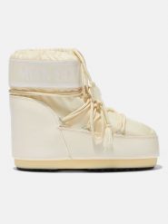 Moon Boot Botki zimowe "Icon" w kolorze kremowym rozmiar: 42-44. Brązowe botki damskie Moon Boot, na zimę, bez obcasa, bez zapięcia. Za 351.59 zł.