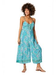 Aller Simplement Kombinezon w kolorze turkusowym rozmiar: 38/40. Niebieskie kombinezony damskie Aller Simplement, bez wzorów, bez kołnierzyka, bez ramiączek. Za 65.99 zł.