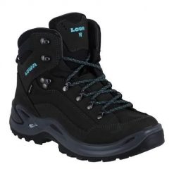 Buty trekkingowe damskie Lowa Renegade Mid Wide Gtx. Czarne obuwie trekkingowe damskie Lowa, z materiału, bez zapięcia. Za 750.15 zł.
