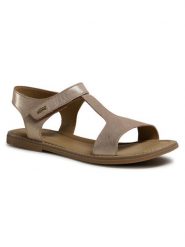 Lasocki Young Sandały CI12-3027-07 Złoty. Żółte sandały dziewczęce Lasocki Young, ze skóry, bez obcasa, bez zapięcia. Za 63.99 zł.