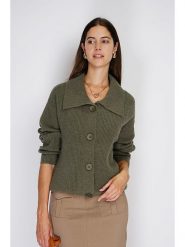 William de Faye Kardigan w kolorze khaki rozmiar: 40. Brązowe kardigany damskie William de Faye, bez wzorów, z kaszmiru. Za 148.96 zł.
