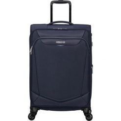 Walizka na 4 kółkach American Tourister Summerride M EXP TSA. Niebieskie walizki American Tourister, bez wzorów. Za 524.40 zł.