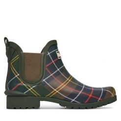 Kalosze Barbour. Zielone kalosze damskie Barbour, bez wzorów. Za 349.99 zł.