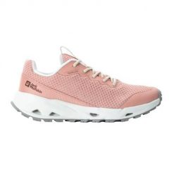 Buty do chodzenia damskie Jack Wolfskin Prelight Vent Low. Czerwone obuwie sportowe damskie Jack Wolfskin, z materiału, bez zapięcia, trekkingowe. Za 583.00 zł.