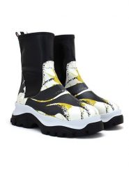 Goby Sztyblety w kolorze czarno-białym rozmiar: 40. Białe botki damskie Goby. Za 339.99 zł.