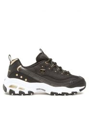 Skechers Sneakersy Ladies Night 149267/BKGD Czarny. Czarne obuwie sportowe damskie Skechers, z materiału, bez zapięcia. Za 259.99 zł.