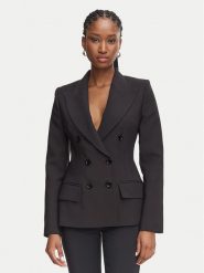 Elisabetta Franchi Marynarka GI-257-66E2-V690 Czarny Slim Fit. Czarne marynarki i żakiety damskie Elisabetta Franchi, bez wzorów. Za 2,949.00 zł.