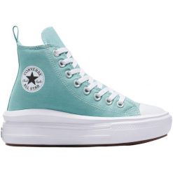 Adidasy Converse Chuck Taylor All Star Move Platform, Dla obu płci. Niebieskie obuwie sportowe damskie Converse, bez zapięcia. Za 390.00 zł.
