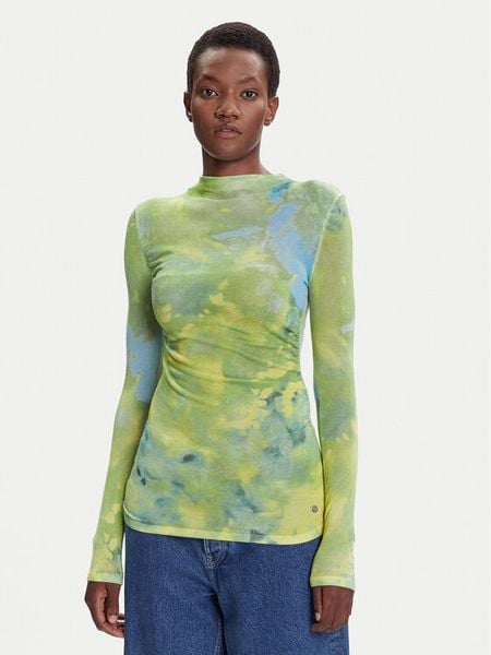 Desigual Golf Calgary 25WWJF37 Zielony Regular Fit. Zielone golfy damskie Desigual, l, bez wzorów, z wiskozy, bez ramiączek. Za 239.99 zł.