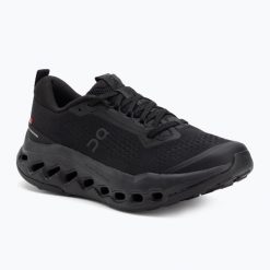 Buty do biegania damskie On Cloudsurfer Trail 2. Czarne obuwie sportowe damskie On, bez zapięcia, do biegania. Za 689.99 zł.