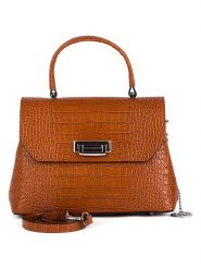 Mia Tomazzi Skórzana torebka "Tintoretto" w kolorze jasnobrązowym - 28 x 20 x 12 cm rozmiar: onesize. Brązowe torebki klasyczne damskie Mia Tomazzi, z materiału, bez dodatków. Za 304.99 zł.