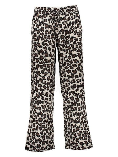 JDY Spodnie w kolorze brązowo-beżowym rozmiar: S. Brązowe spodnie materiałowe damskie JDY, bez wzorów, z bawełny. Za 61.17 zł.