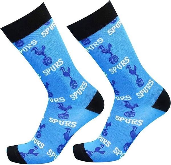 Skarpety Tottenham Hotspur - licencjonowane. Niebieskie skarpetki damskie TOTTENHAM HOTSPUR, bez wzorów, z bawełny. Za 49.00 zł.