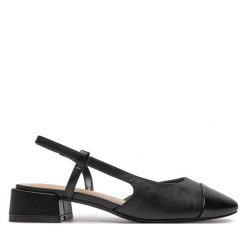 Sandały Call It Spring. Czarne sandały damskie Call it Spring, bez wzorów, bez obcasa, na słupku, bez zapięcia. Za 149.99 zł.