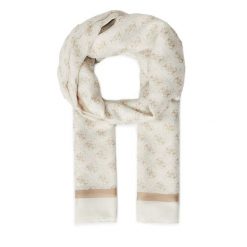 Szal Guess. Brązowe szaliki damskie Guess, z aplikacjami. Za 199.99 zł.