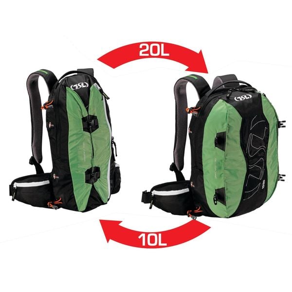 Regulowany plecak TSL Dragonfly. Zielone plecaki TSL, bez wzorów. Za 507.00 zł.