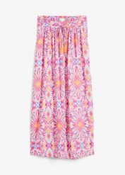 Spódnica maxi z lejącej wiskozy. Białe spódnice damskie bonprix, na lato, bez wzorów, z wiskozy, maxi. Za 114.99 zł.