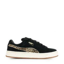 Sneakersy damskie Puma Suede XL Leo. Czarne obuwie sportowe damskie Puma, bez zapięcia, Puma Suede. Za 459.55 zł.