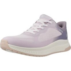 Buty SKECHERS BOBS SQUAD 4 STAPLE LOOK Fioletowy. Fioletowe obuwie trekkingowe damskie Skechers, z syntetyku, bez zapięcia. Za 285.99 zł.