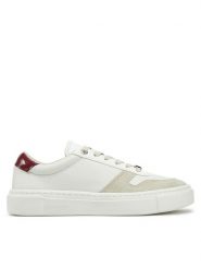 Calvin Klein Sneakersy Cupsole Lace Up HW0HW02470 Biały. Białe obuwie sportowe damskie Calvin Klein, ze skóry, bez zapięcia. W wyprzedaży za 289.99 zł.