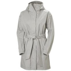 Damska kurtka wodoodporna Helly Hansen Hh Classics Trench. Szare kurtki damskie Helly Hansen, bez wzorów, bez kaptura. W wyprzedaży za 568.65 zł.