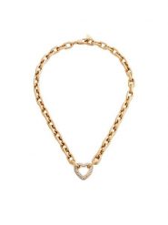 Guess Naszyjnik JUBN05 015JW Złoty. Żółte naszyjniki damskie Guess, metalowe. Za 299.99 zł.