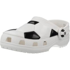 Sandały CROCS CLASSIC SOCCER BALL CLOG Biały. Białe sandały damskie Crocs, bez wzorów, z materiału, bez obcasa, bez zapięcia. Za 159.99 zł.