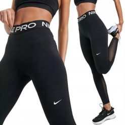 Legginsy treningowe damskie Nike Pro 365. Czarne legginsy damskie Nike, l, bez wzorów. Za 145.00 zł.