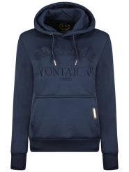 Maison Montaigne Bluza "Guliamai" w kolorze granatowym rozmiar: XL. Niebieskie bluzy damskie Maison Montaigne, xl, bez wzorów, z kapturem. Za 79.03 zł.
