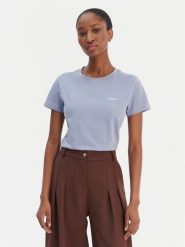 BOSS T-Shirt Esogo 50506973 Niebieski Slim Fit. Niebieskie t-shirty damskie Boss, xl, bez wzorów, z bawełny, bez kołnierzyka. Za 229.99 zł.