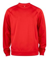 Clique Basic Active Bluza z okrągłym dekoltem – red. Czerwone bluzy damskie CLIQUE, xs, bez wzorów, bez kaptura. Za 156.04 zł.