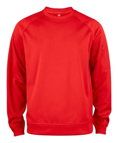 Clique Basic Active Bluza z okrągłym dekoltem – red. Czerwone bluzy damskie CLIQUE, xs, bez wzorów, bez kaptura. Za 156.04 zł.