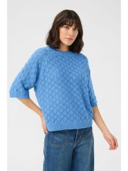 Kaffe Sweter w kolorze niebieskim rozmiar: XS. Niebieskie swetry klasyczne damskie Kaffe, xs, bez kołnierzyka. Za 69.99 zł.