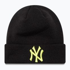 Czapka zimowa New Era Le Beanie Nyy. Czarne czapki damskie New Era, na zimę, bez wzorów. Za 129.99 zł.